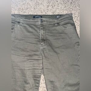 Buffalo David Bitton Women’s Khaki/Olive Green Mid Rise Skinny Ankle Jeans/Pants